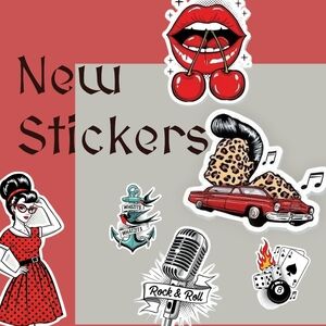 ✨️Retro Rockabilly Sticker Set✨️